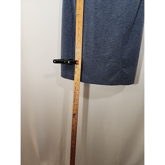 PRANA‎ Soskia Heathered Blue 3/4 Sleeve Wool Knit Midi Dress Pockets Womens M - Picture 16 of 16